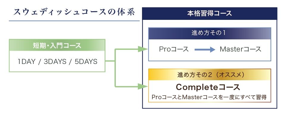 スウェディッシュコースの体系図（2026年版）